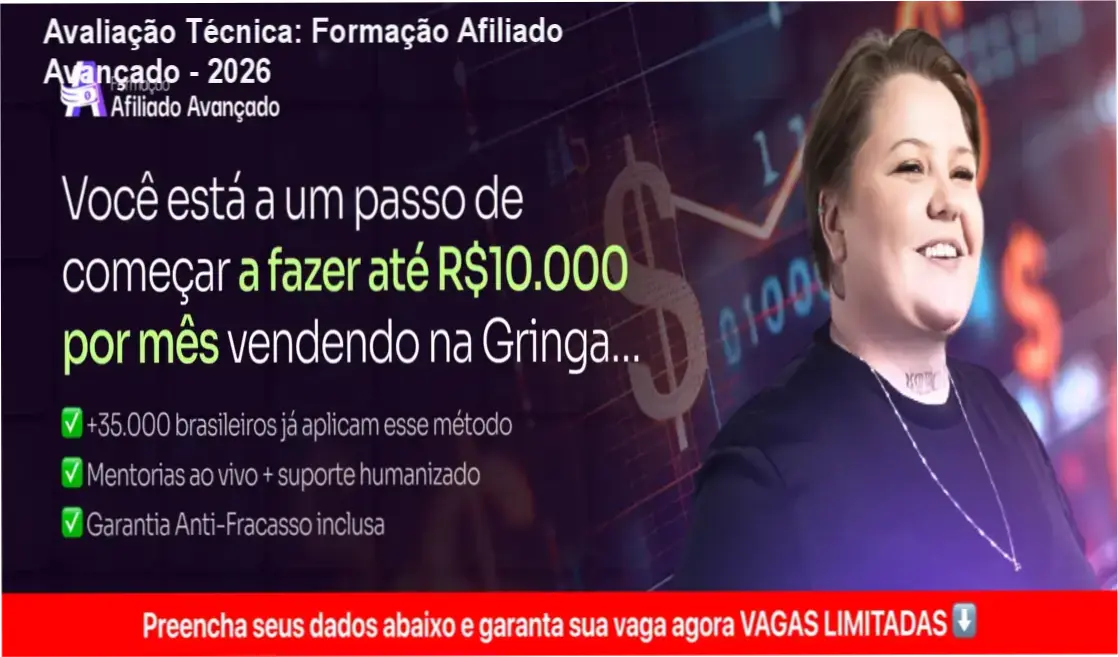 Guia explicativo sobre o produto digital Formação Afiliado Avançado - 2026
