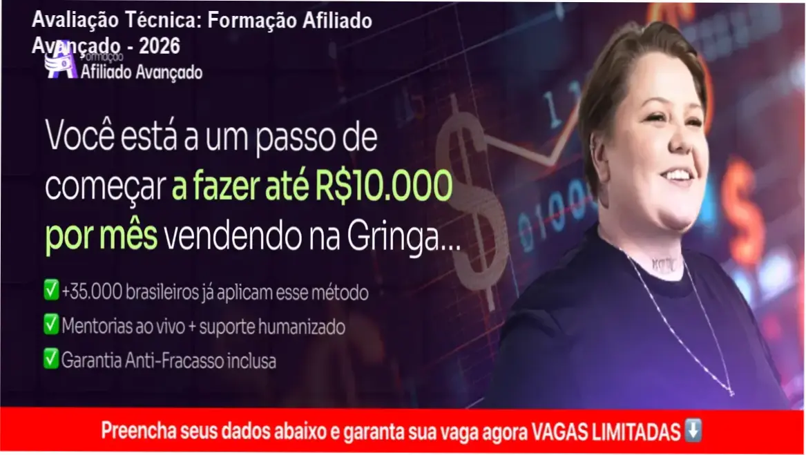 Guia explicativo sobre o produto digital Formação Afiliado Avançado - 2026
