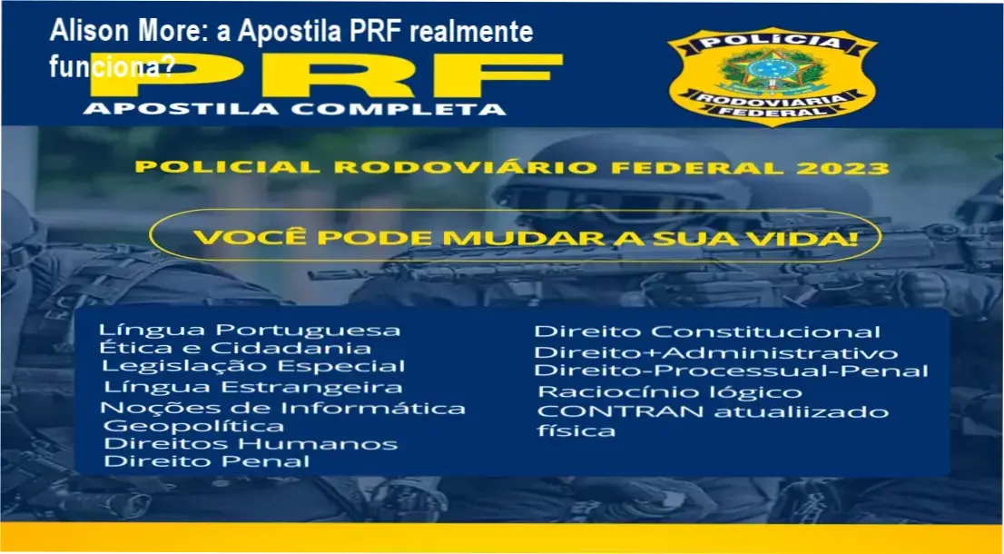 Apostila PRF Alison More bastidores funcionamento visão interna