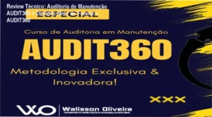 Gestores usando checklist de manutenção e rating AUDIT360 para análise prática