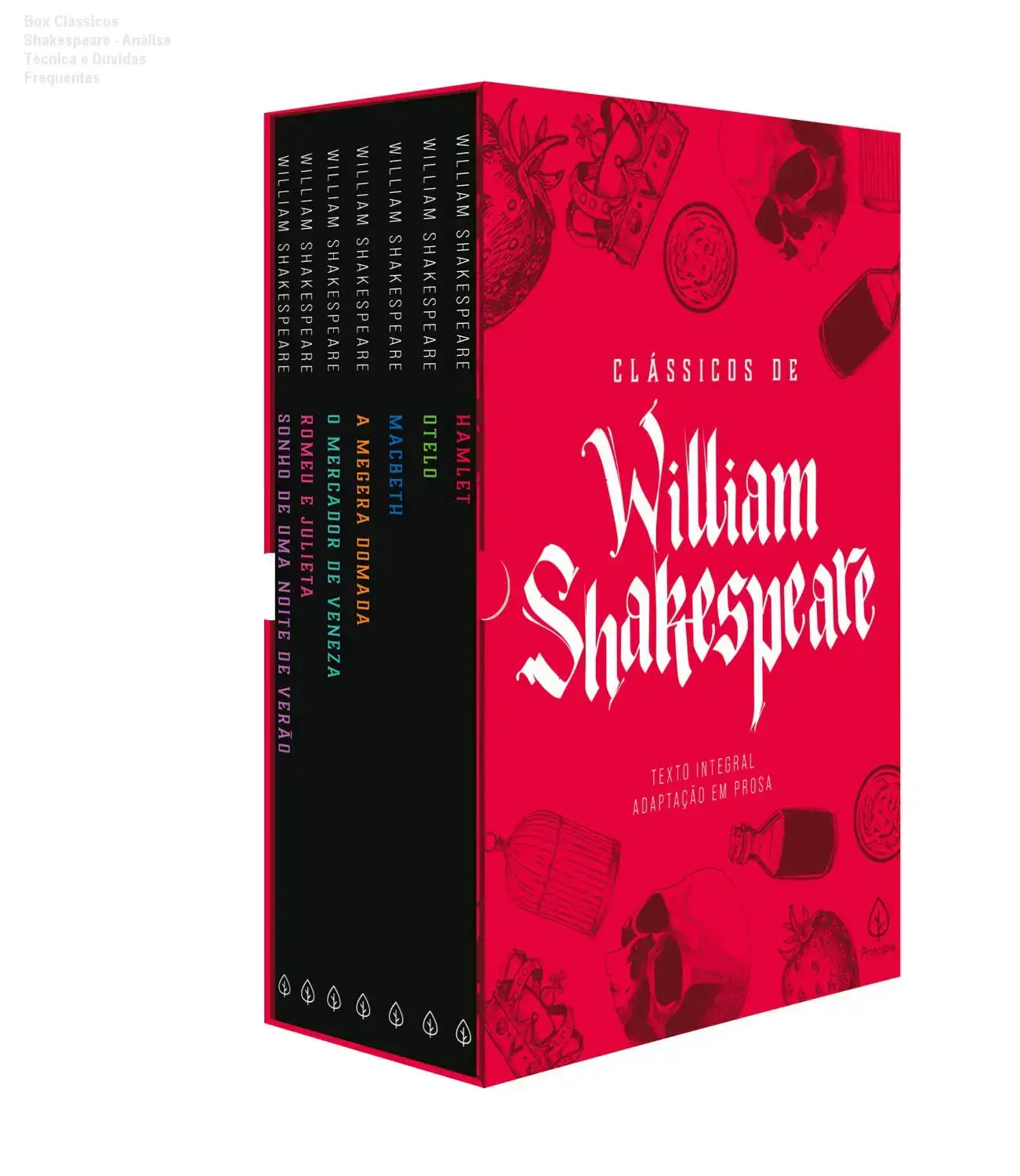 Box Clássicos de William Shakespeare por dentro e detalhes técnicos
