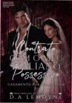 Capa do ebook 'Contrato com o meu Italiano Possessivo' com destaque para os protagonistas Giulia e Valentino em um casamento forçado