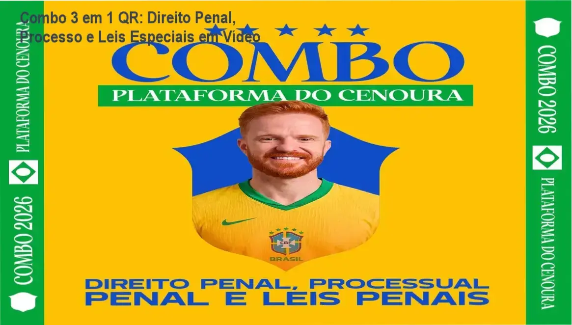 Combo 3 em 1 Method QR interno - panorama técnico das disciplinas penal e processo penal com QR Code