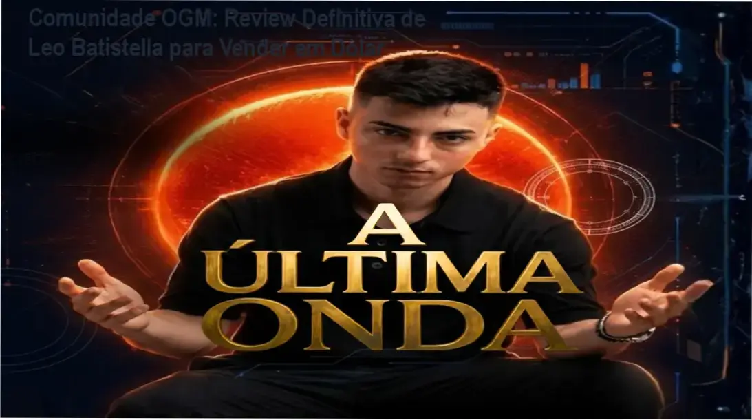 Leo Batistella explicando estratégias de e-commerce internacional na Comunidade OGM