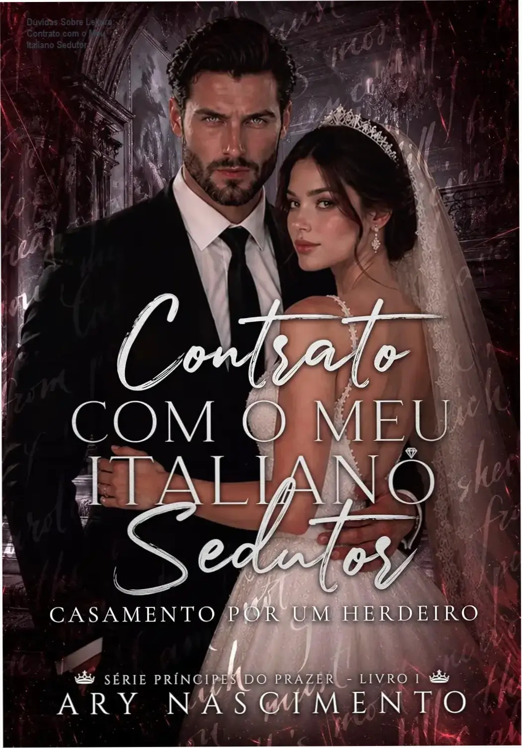 Imagem ilustrativa com destaque para o livro 'Contrato com o Meu Italiano Sedutor'