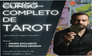 Capa do Curso Completo de Tarot A Trilha do Tarot com destaque para mentorias e certificado