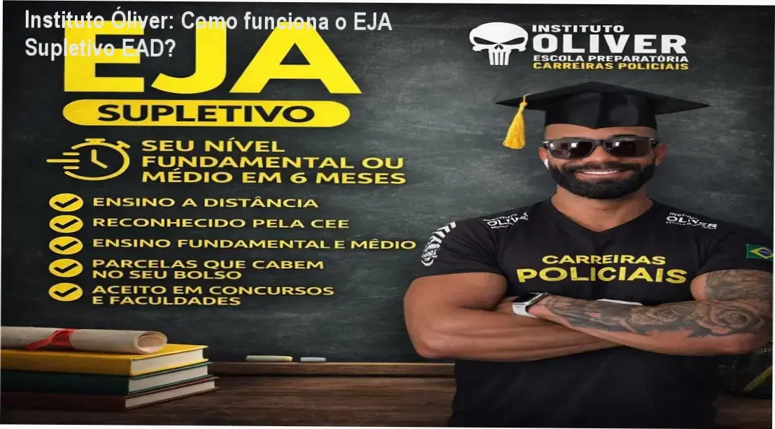 Curso EJA Supletivo Instituto Óliver bastidores e funcionamento interno da plataforma EAD