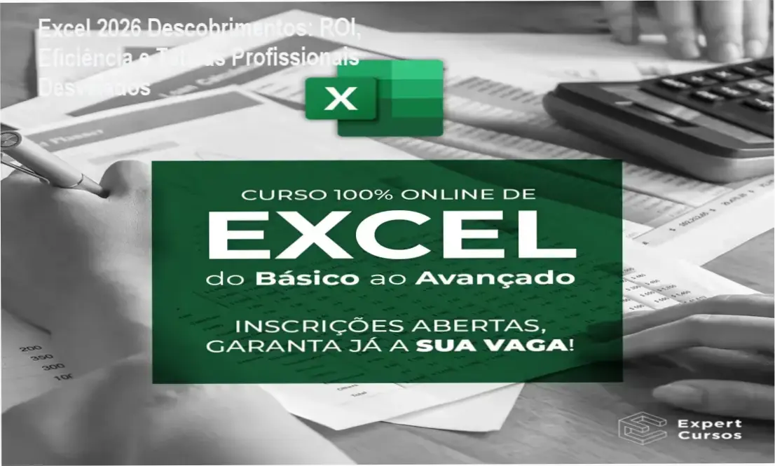 Curso Excel Expert - Expert Cursos revelando detalhes internos da arquitetura e ativos baixáveis