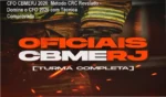 Curso Perspectiva oferecendo aulas de preparação para CFO CBMERJ com caderno aberto, simulações em papel e aluno em posição de estudo
