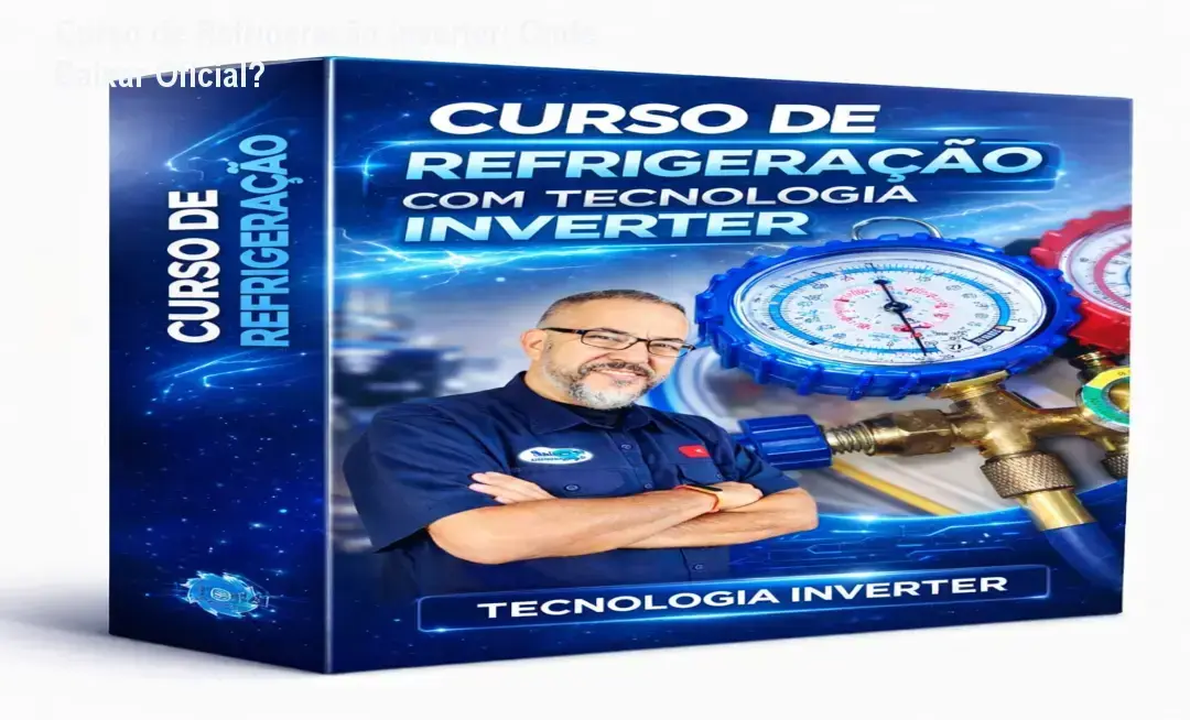 Tela do curso de refrigeração inverter mostrando aulas práticas gravadas