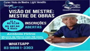 Curso Visão de Mestre: Lições sobre gestão de obras e liderança práticos