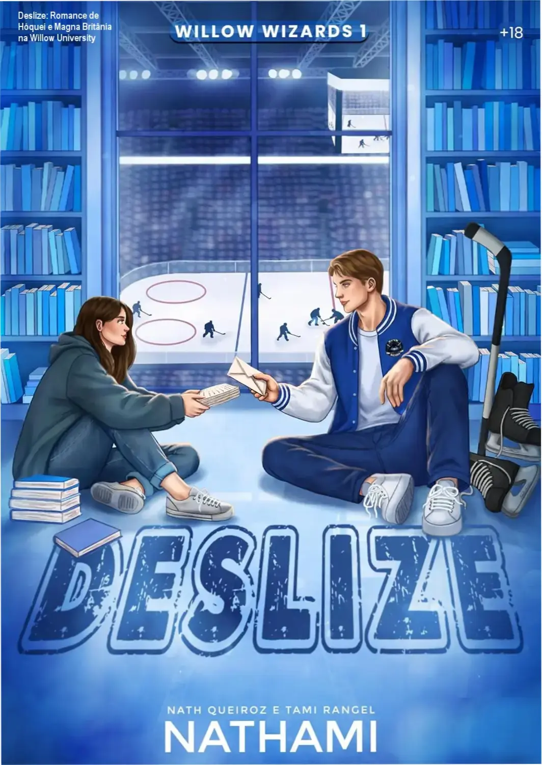 Capa digital de Deslize com destaque para a tag 'Willow Wizards Livro 1'