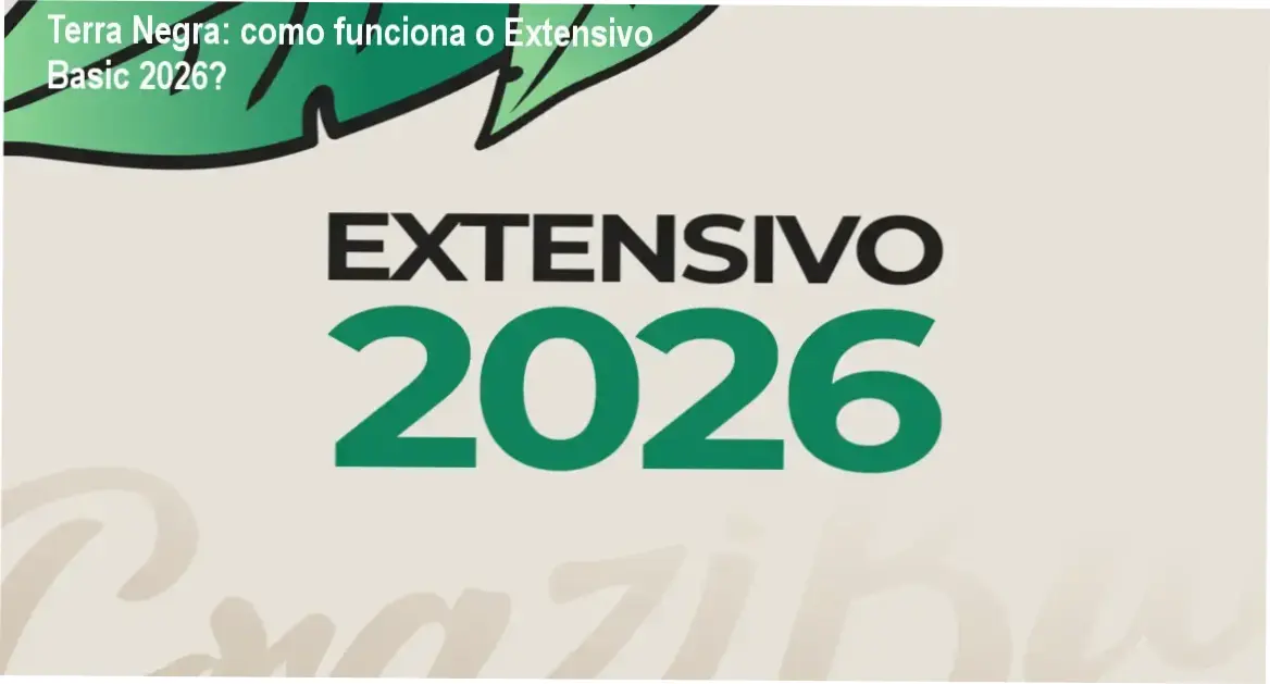 Extensivo Basic 2026 Terra Negra bastidores e funcionamento interno do curso
