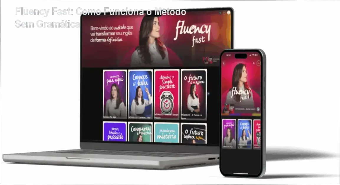 Fluency Fast Mentora bastidores funcionamento método conversação ao vivo