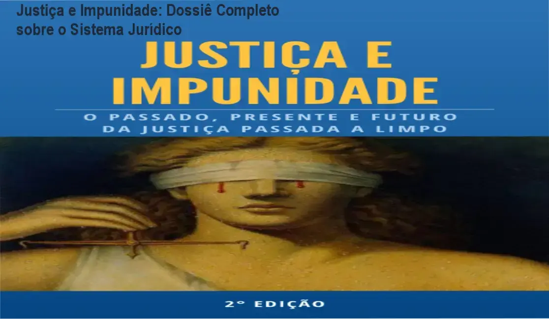 Representação visual sobre as falhas do sistema de justiça e impunidade no Brasil
