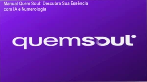 Manual Quem Soul com fundo digital e detalhes técnicos por trás