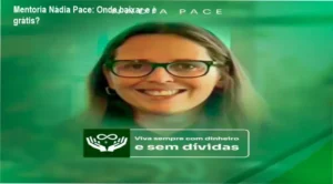 Captura de tela mostrando a página oficial de download da Mentoria Nádia Pace