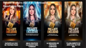Tela de login do Método ASE 2.0 com alunos fazendo criações de marketing afiliado no Shopee