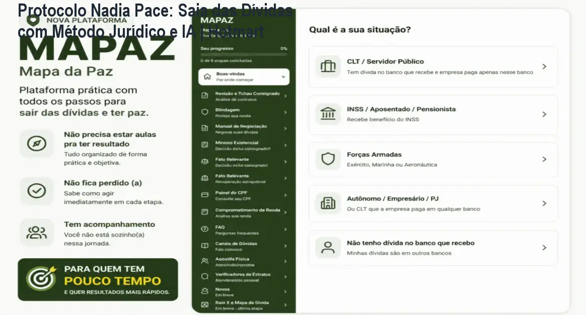 Protocolo Nadia Pace: Saia das Dívidas com Método Jurídico e IA | Hotmart
