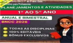 Plano de aula BNCC 2026 completo para 1º ao 5º ano - visão interna com sequências didáticas prontas
