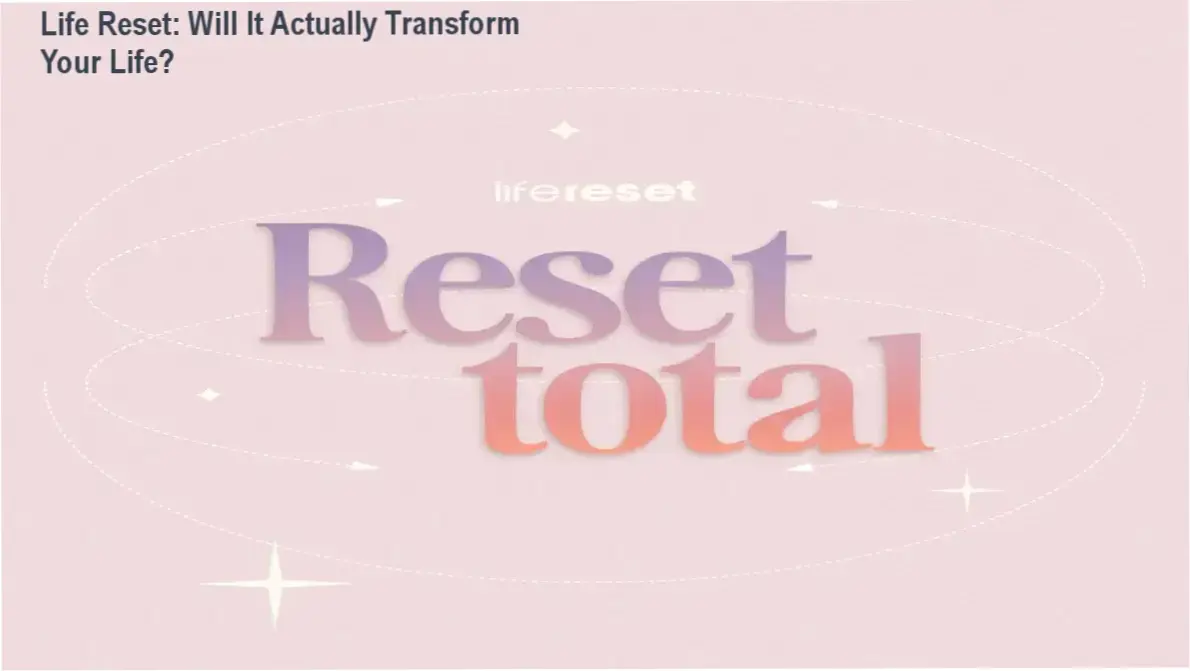 Visão interna do Reset Total da Life Reset, mostrando a interface do programa e o grupo de suporte exclusivo