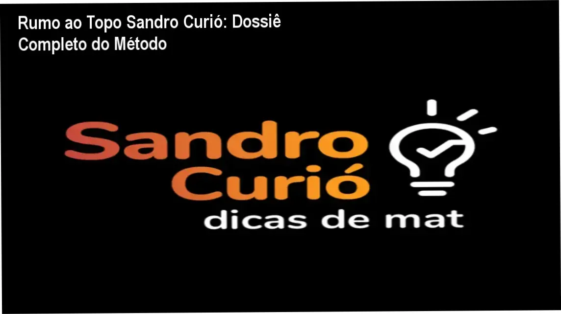 Representação do método de estudo matemático estruturado do Sandro Curió para estudantes