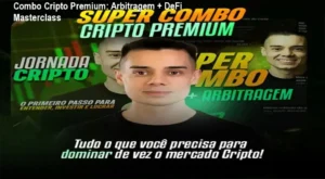 Evandro Azevedo Lima explicando estratégias de arbitragem e DeFi no Super Combo Cripto Premium