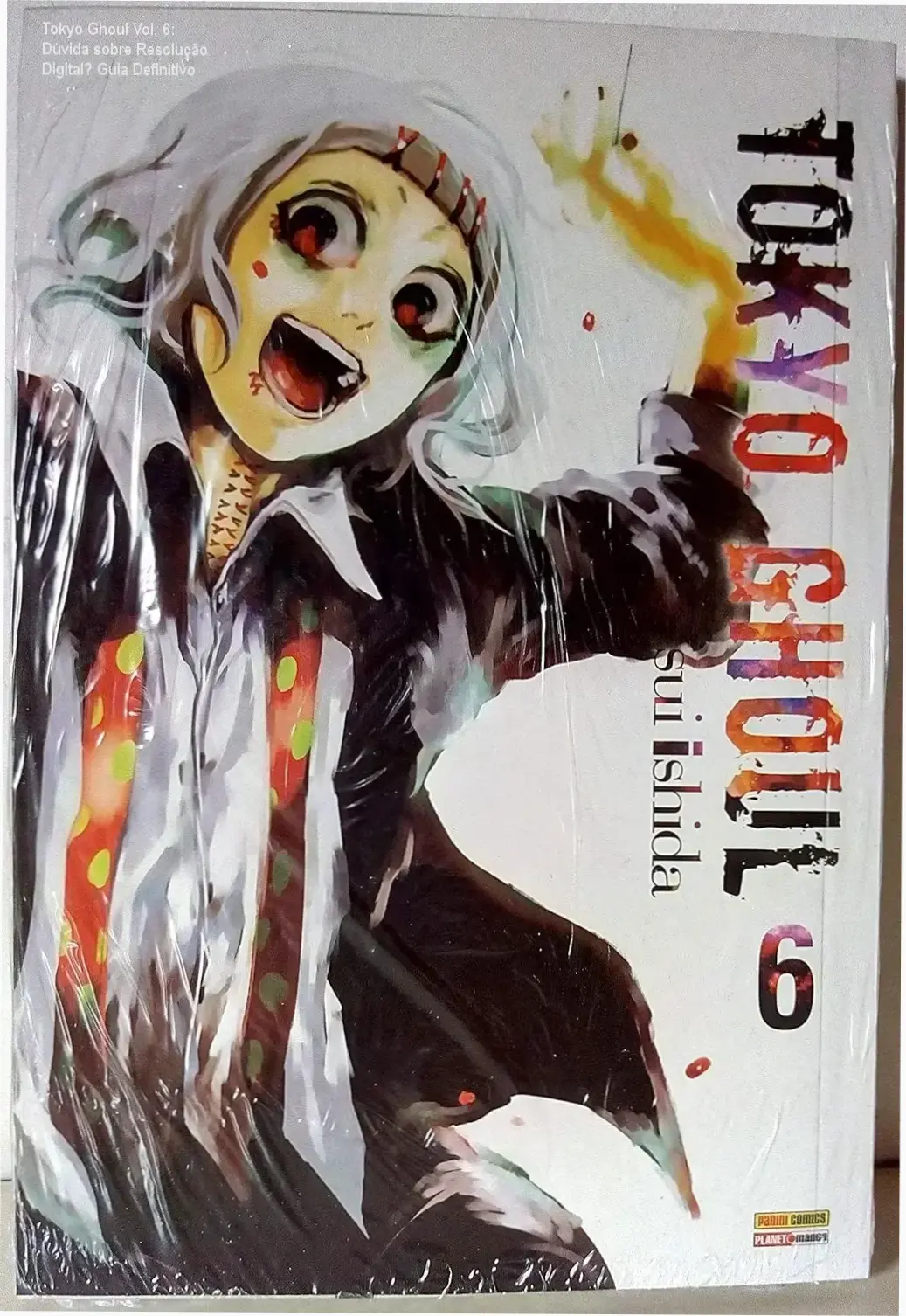 Tokyo Ghoul Vol. 6 com análise aprofundada da capa, resolução digital e detalhes internos do mangá