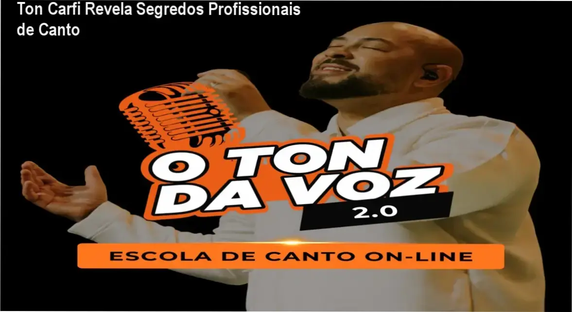 Ton Carfi ensinando técnicas vocais profissionais em estúdio