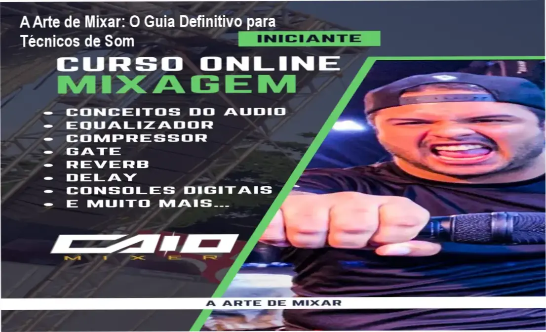 Estúdio de áudio profissional com console de mixagem e equipamentos de som de alta fidelidade