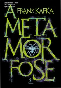 Capa do eBook A Metamorfose de Franz Kafka com elementos simbólicos de alienação
