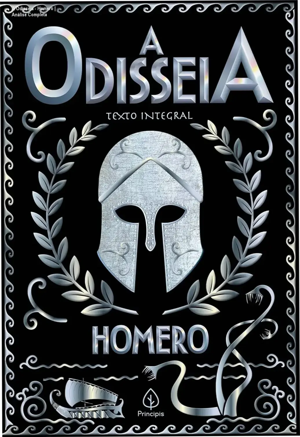 Capa do eBook A Odisseia de Homero traduzido por Odorico Mendes editora Principis