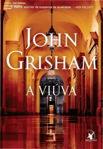 Capa do ebook A Viúva de John Grisham em dispositivo de leitura digital