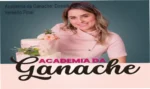 Confeiteira aplicando técnica de ganache profissional com textura perfeita