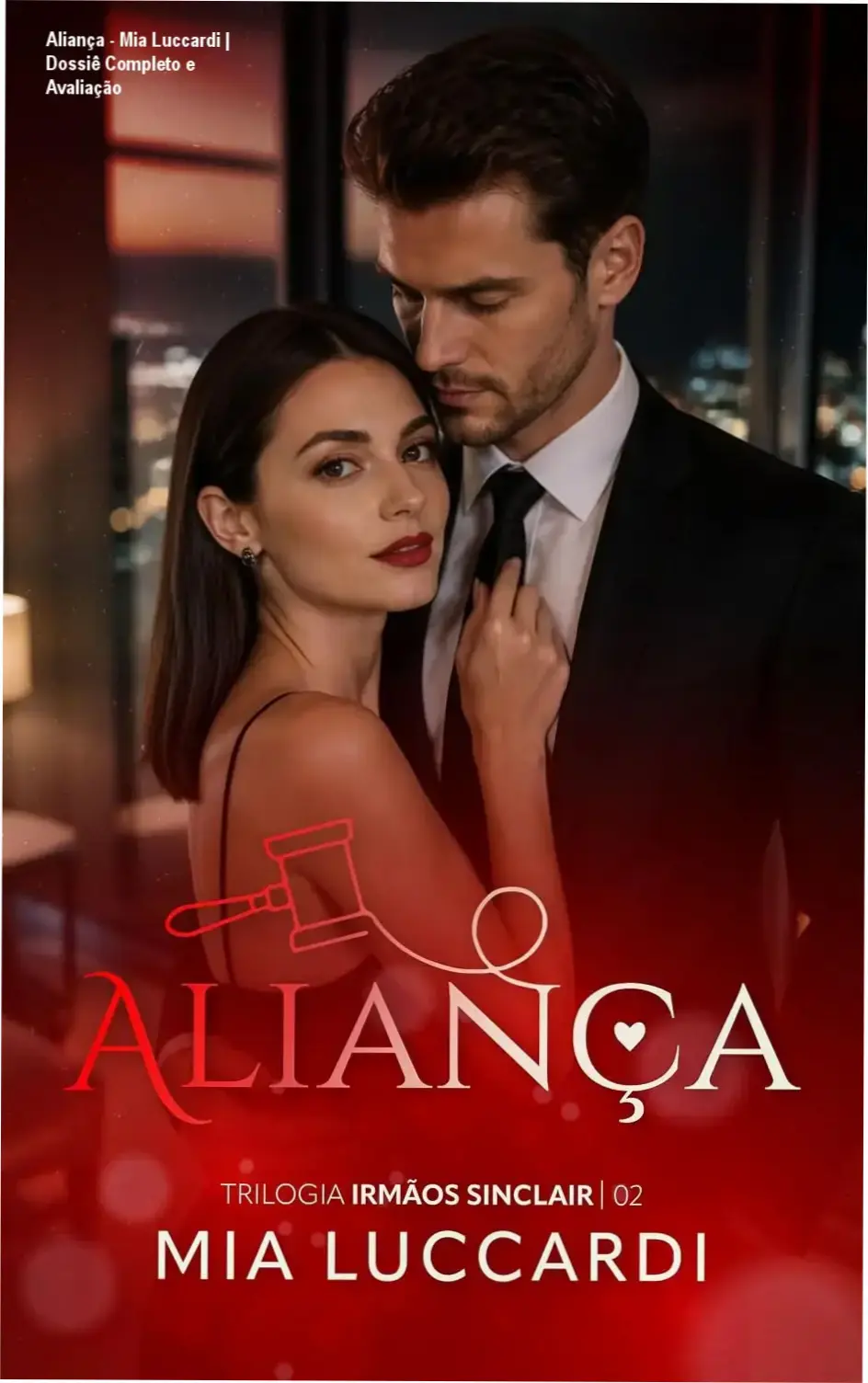 Capa do ebook Aliança de Mia Luccardi, série Irmãos Sinclair