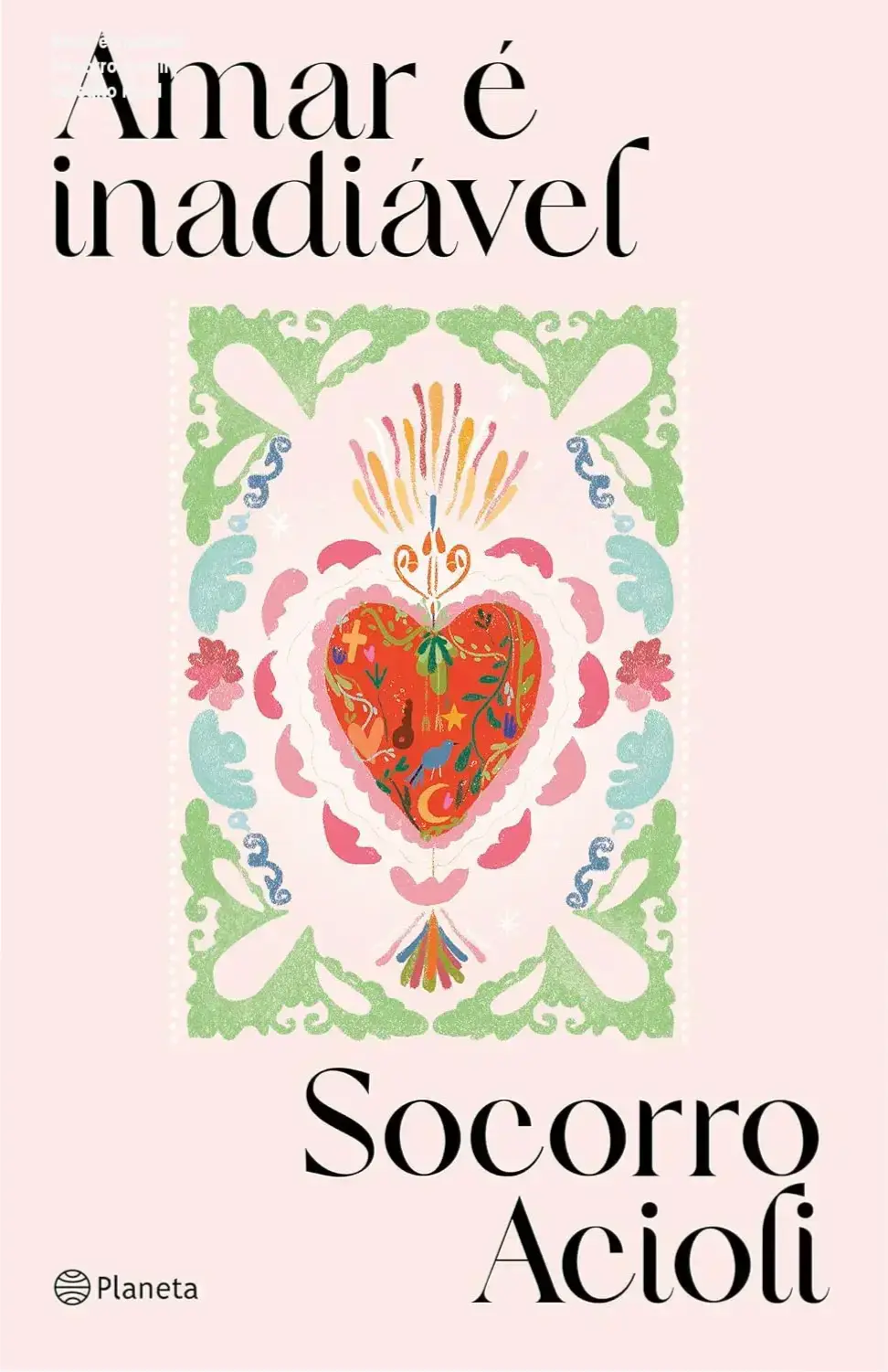 Capa do livro Amar é inadiável de Socorro Acioli em dispositivo digital