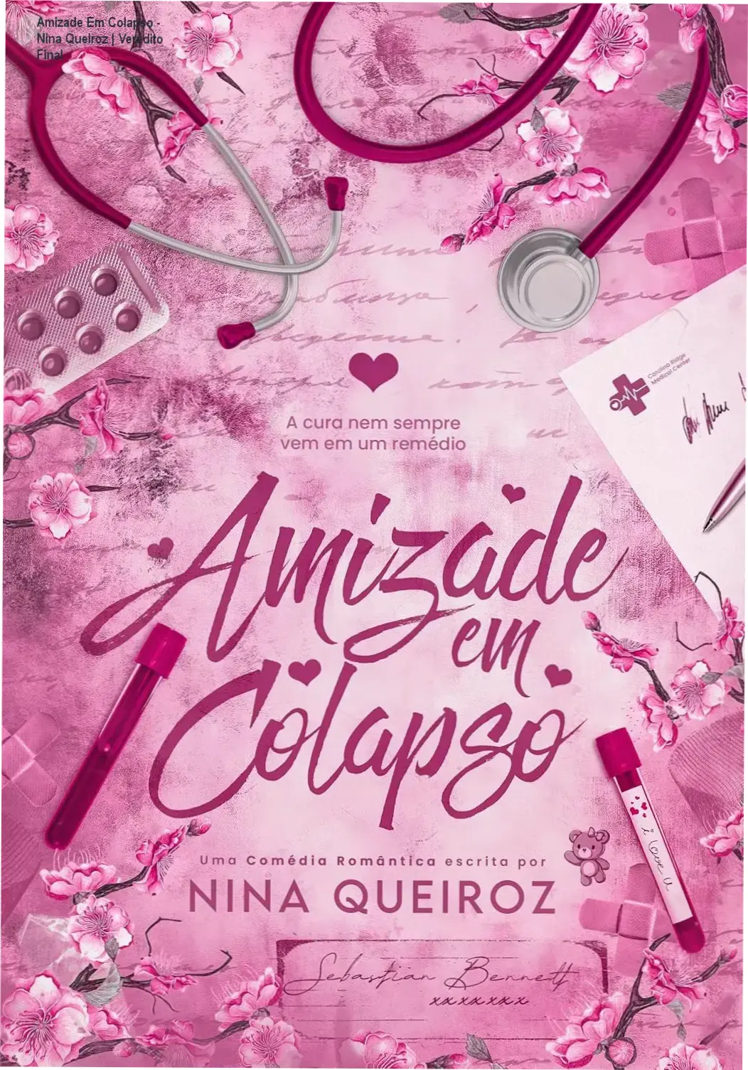 Capa do eBook Amizade Em Colapso de Nina Queiroz em um dispositivo Kindle