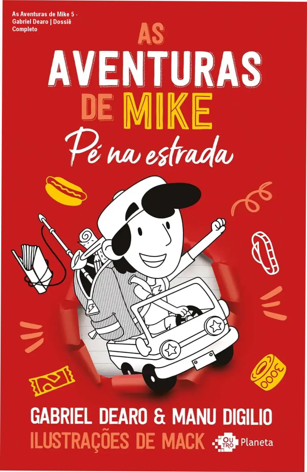 Capa do livro As Aventuras de Mike 5 - Pé na Estrada em formato digital Kindle