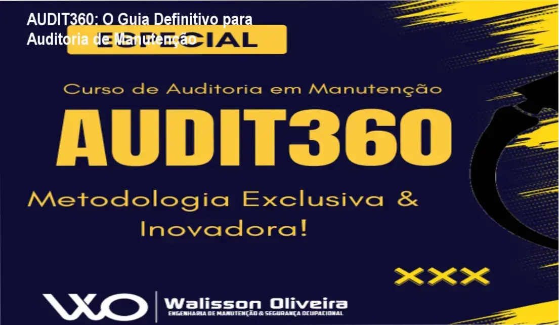 Profissional realizando auditoria técnica em ambiente industrial utilizando o framework AUDIT360