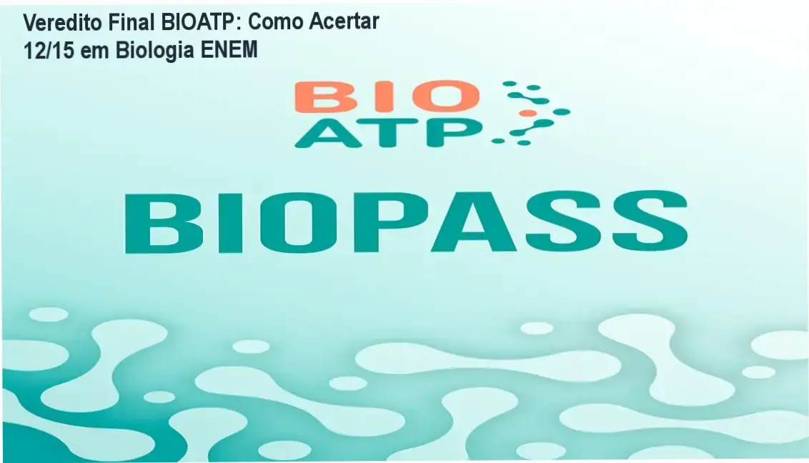 Interface do método de estudos BIOATP Biopass para alta performance em biologia no ENEM