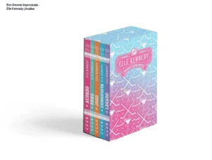 Box da série Amores Improváveis nova edição com 5 livros, capas exclusivas e lombada dupla por Elle Kennedy