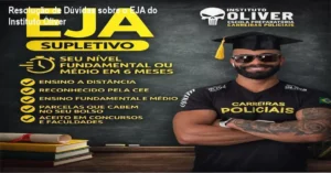 Plataforma educacional do Instituto Óliver mostrando acesso ao curso online com certificado de conclusão EJA