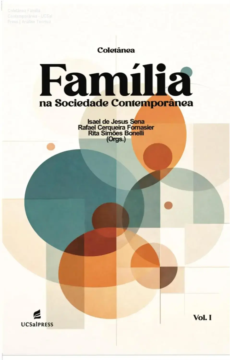 Capa do livro Coletânea Família na Sociedade Contemporânea organizado pelo PPGFSC/UCSal