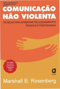Capa do livro Comunicação Não Violenta de Marshall Rosenberg para estudo de CNV