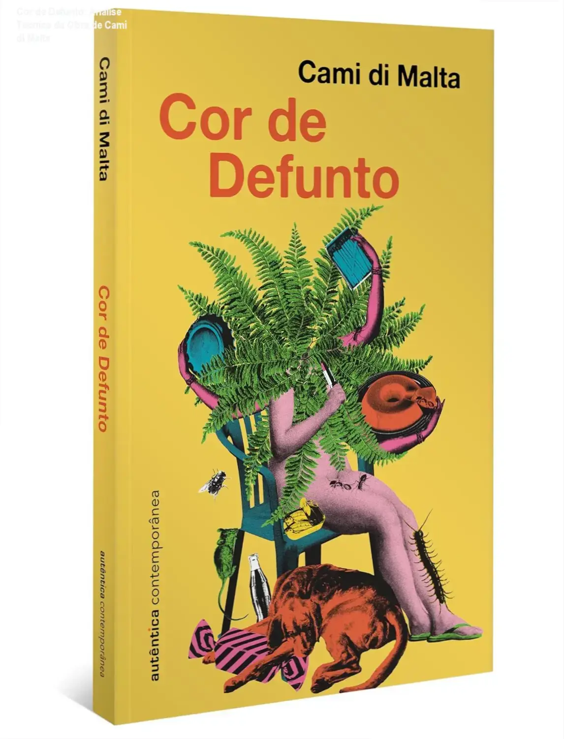 Capa do livro Cor de Defunto de Cami di Malta, edição ebook pdf com análise literária