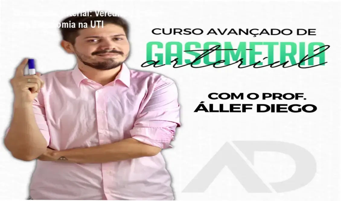 Profissional de saúde analisando exame de gasometria arterial para ajuste de ventilação mecânica