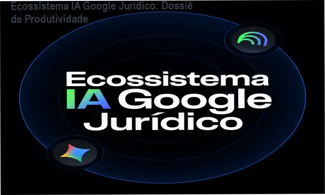 Profissional do direito utilizando ferramentas do ecossistema Google Gemini para análise de documentos jurídicos