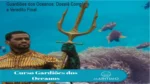 Mergulhador realizando monitoramento de ecossistemas marinhos e preservação ambiental
