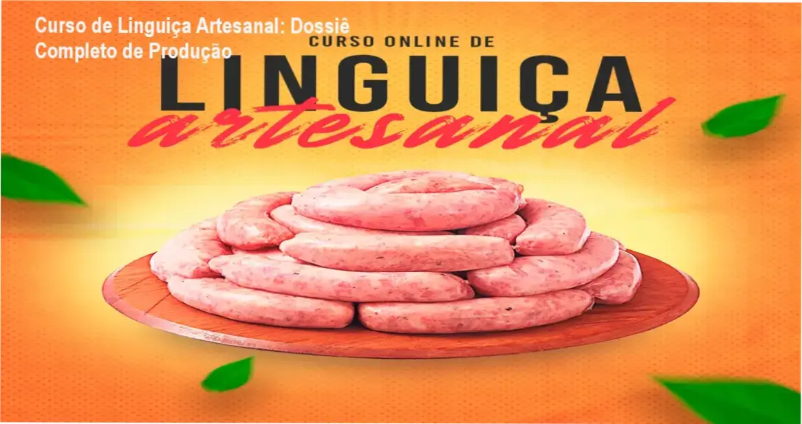 Cena de produção de linguiça artesanal com temperos naturais e equipamentos de charcutaria