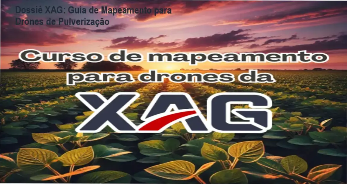 Operador de drone realizando o mapeamento de uma lavoura com tecnologia XAG para pulverização